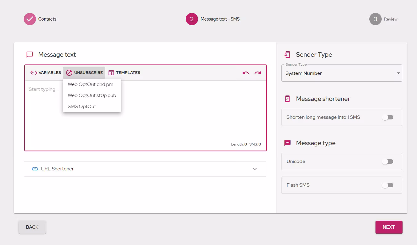 Opt-out options