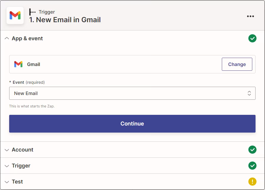 New email