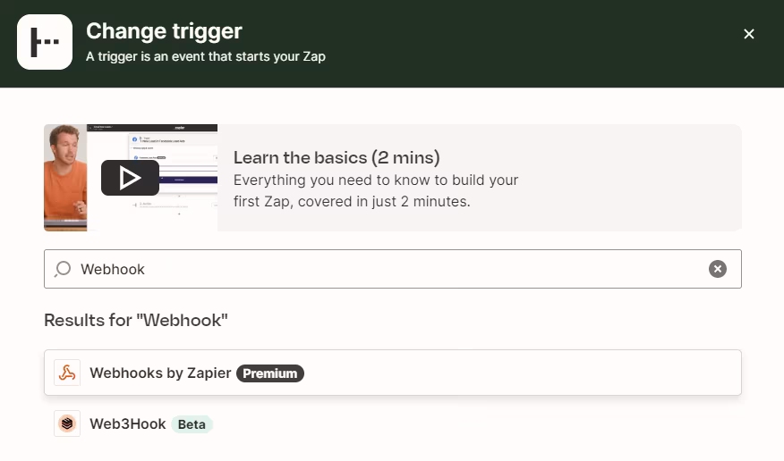Zapier build-in apps